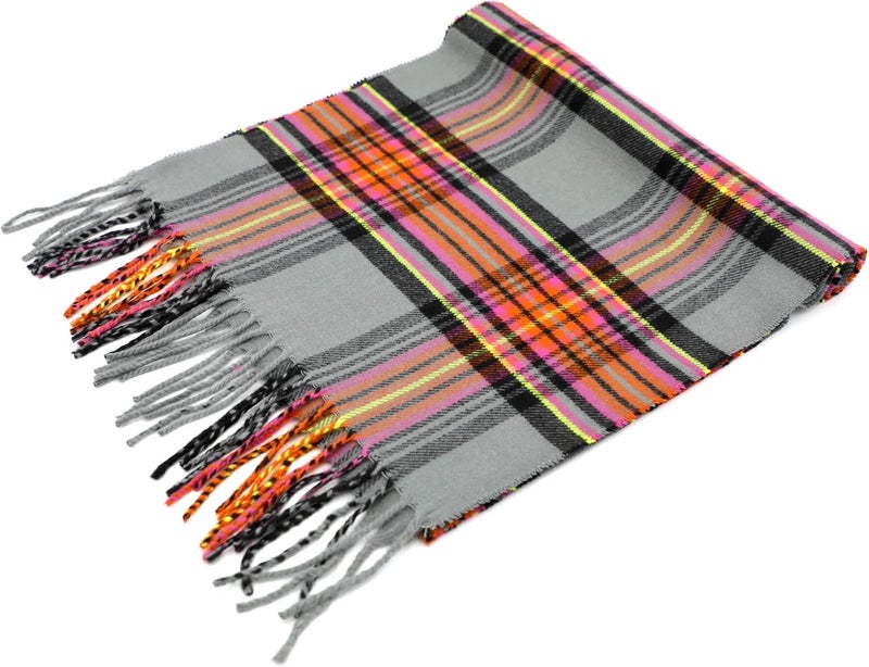 Achillea Scottish Tartan Plaid Scarf - Warm Cashmere Feel Winter Scarf, Scarves for Holiday, Christmas & Daily Wear - Image 4